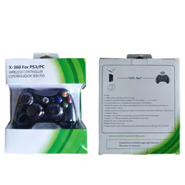 Xbox 360 Microsoft PC 용 조이스틱 용 무선 컨트롤러 X Box 360 무선 컨트롤러를위한 게임 패드 소매 상자와 함께 수신