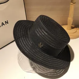 Verão novo pimenta pimenta mesmo estilo black chat para viajar chapéu de sol chapéu de capim -chapéu chapéu de moda infantil m rótulo