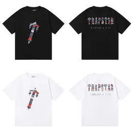 Designer Fashion Clothing Tshirt Tees Small Trendy Trapstar London Red Camouflage Letter Printing High-quality Pure Cotton Double Yarn Short Sleeved T-shirt for Men