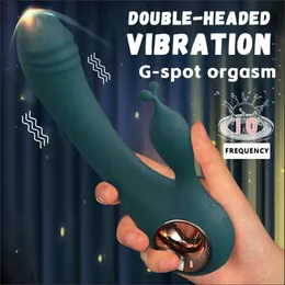 Wibratory USB do ładowania Dildo Rabbit Vibrator Sex For Women Anal Massager G Spot Clittoris Stymulacja 10 Częstotliwość 230509