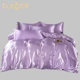Bettwäsche-Sets Bonenjoy 1pc Bed Cover for Summer QueenKing Size Quilt Covers Satin parrure de lit 2 personnes Double Beddingno pillowcase 230509
