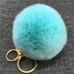 Klapetyki Faux Fur Fairball Blakin dla kobiet mody łańcuchy miękki