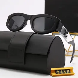 Seite solide Buchstaben Designer Sonnenbrillen Mode polarisierte Sonnenbrille UV-beständige Luxus-Sonnenbrille Männer Frauen Goggle Retro quadratische Sonnenbrille Lässige Brille