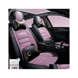 Car Seat Covers Fit Interior Accessories Ers For Sedan Pu Leather Adjustable Five Seats Design Er Suv Bm005 Drop Delivery Mobiles Mo Dh5T8