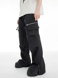 Byxor 2022 Nya män Kvinnor Kläder Yamamoto Style Black Overalls Casual Pants Byxor Plus Size Costume 2746