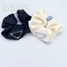 Women Scrunchie Regeneded Nylon Nylon Elastic Triangle Hair Tie