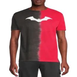 ZTP Men is Big Men Is Split Tie bar barwiony graficzny T-shirt z krótkimi rękawami