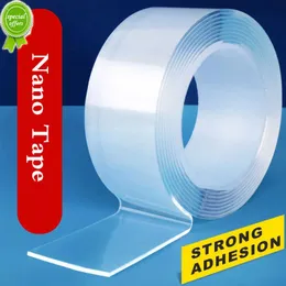 New 1M/5M Transparent Double Sided Tape Nano Self-Adhesive Tape No Trace Reusable Tape Glue Sticker for Car Kitchen Bathroom