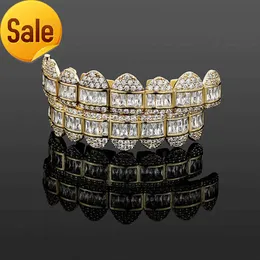 Iced Out Jewelry 925 Sterling Silver Baguette Round Cut Hip Hop VVS Moissanite Grillz