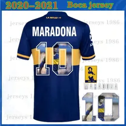 20 21 Retro Soccer Jerseys Boca Juniors de Rossi Home Blue Tevez Maradona Abila Camisa Futebol Football Sup