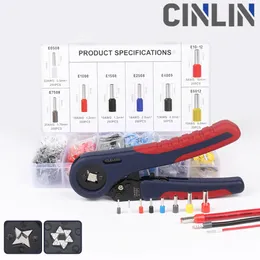 Tang Tubular Terminals Crimping Tools 10S 0.08mm10mm 257AWG 66 0.086mm 2510AWG Clamping Plier Crimper Set Hand Clamp