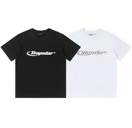 T-shirt de roupas de moda de grife Trapstar Phantom Letter Printing manga curta na moda solto ajuste masculino feminino algodão puro gola redonda underlay camiseta verão