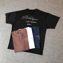 T-shirt da uomo Uomo Streetwear Moda casual Semplice Unisex Stampato Logo Cotone Vintage Allentato Oversize Top T-Shirt per uomo