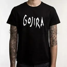 Men s T Shirts Kaus Gojira kaus pria hitam katun musik logam 230509