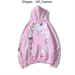 Off white peach blossom hoodie sales