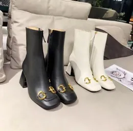 مصمم فاخر جديد Women Horsebit Onkle Boots A1 الجلود السوستل شرابة Double G Mid Heel Boot Fashion مريحة أعلى جودة الحجم 35-40
