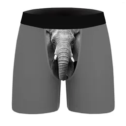 Underpants Elephant Nose Boxers Male Underwear Novel Cartoon Pattern Soft Panties Shorts Digital Printed Gift For Boyfriend 2023