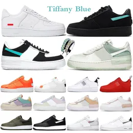Designer-Runing-Schuhe Airforce One 1s 1 Low 07 Plateau-Turnschuhe AF 1 Shadow White Black Flax Just Orange Utility Red Wheat Classic Herren-Trainer Sport
