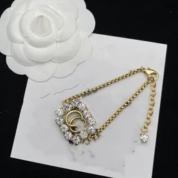 Klassisk diamantbrev G Charm Fashion Atmosphere Armband Chain Luxury Designer Armband Women's Party Gift Jewelry