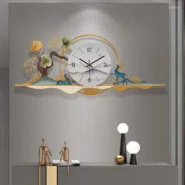 壁時計北欧のサイレントクロックニードルモダンな珍しい大型形式デジタルスタイリッシュな3D Horloge Murale Decoration Home