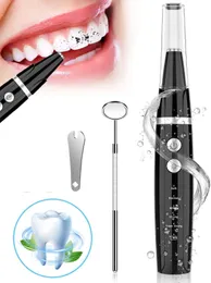 Other Oral Hygiene Plaque Remover Teeth Cleaning Kit with 5 Modes Portable Stain Tool No Need Water Flosser Tartar 3 Heads 230509