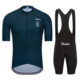 Rowerowe koszulki zestawy rowerowe Raudax Sets Summer Rower Odzież Oddychanie górskie ubrania rowerowe garnitury ropa ciclismo triathlon garnitury 230509