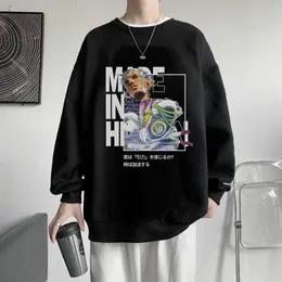 남성 후드 땀 셔츠 Enrico Pucci Anime Sweatshirts Jojos 기괴한 모험 만화 그래픽 대형 남성 풀오버 트랙 슈트 여성 최고 겨울 천 J230509