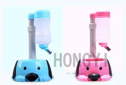 Alimentazione Ciotola automatica per acqua per cani da 1 pezzo Ciotola per animali domestici regolabile automaticamente Distributore di acqua per cani e gatti Distributore di acqua per alimenti Alimentatore per animali domestici blu rosa
