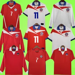 Retro Chile Soccer Jerseys 1982 1998 2014 2016 Home Away Vintage Football Shirts Classic 82 98 14 16 17 Uniform Salas Zamorano Vidal Alexis M.Gonzalez Pizarro Aranguiz