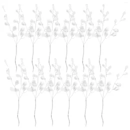 ダングルイヤリングの花のドロップビーズアクリル人工クリスタルボークウェディングビーズクリスマスステムスティックスティックツリーステムフラワーピック