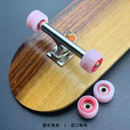 Novelty Games 4 PcsSet Ultimate Twolayer Professional POM Import Bearing Wheels for Wooden Mini Fingerboard Finger Skatebaord 230509