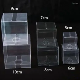 Gift Wrap PVC Clear Transparent Candy Box Birthday Wedding Favor Holder Chocolate Boxes Event Sweet Bags /Jewelry
