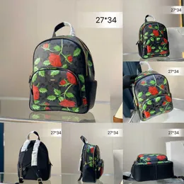 Nxy sırt çantası çanta moda erkekler gül tasarımcısı deri arka paketi kadın omuz çantası seyahati öğrenci okul kitap çantaları çantası 230129