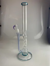 Glass hookah swiss bong 18 inch atomic stardust AND PURPLE CFL color smoking pipe oil rig factory outlet 18mm