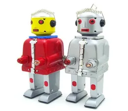 Klasyczna puszka Wins Up Toys Mechanical Mr Robot Woundup Toy dla dzieci dorosłych Kolekcja edukacyjna Prezenty 2203259456259