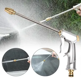 Vattenutrustning Metal Garden Water Gun Sprinkler Direct Spray Slange Munstycke Högtryck Biltvätt Jet Irrigeringsverktyg