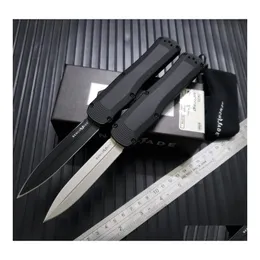 Нарывание ножа 3400/3400BK Crat OTF 3.71 Black S30V Double Blade Alumnium Rensels Randles Outdoor Cam Pocket Nevives BM42 3300 4300 мА DHG0D