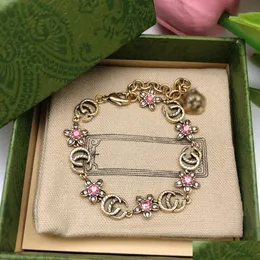 Charm Bracelets Luxurys Designer Cuff Bangles para mujer Accesorios de joyería de moda Trendy Elegant Classic Drop Delivery Dhoxm