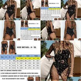 Sarongs sommarkvinnor y shinny stjärna tryck bikini er up klänning mesh fisknät baddräkt badkläder badstrandkläder droppleverans mode en dhpy5