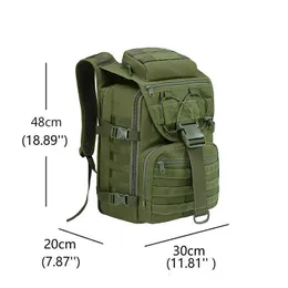 Backpacking Packs 40L Military Tactical Army Assault Bag Molle System Borse s Outdoor Sports Camping Hiking s P230510