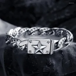 Bracelets de link YH Bracelete de design original Star Masculino Star Retro Personalidade