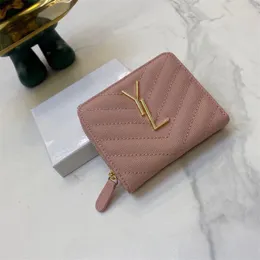 Ladies Leather Card Holder Designer Mini Wallets Mens Coin Pocket Pusties Luxury Hudies Women Fashion Wallet Designers With Box 2023