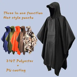 Yağmurluklar açık kapüşonlu yağmur panço cep su geçirmez hafif unisex raincoat ceket yürüyüş kamp acil durum 230510