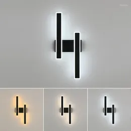 Vägglampa modern design minimalism 3 färger LED -ljus inomhusbelysning fixturer för sovrum vardagsrumsläsningsbord bredvid