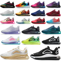 720 Zapatos para correr Pale Vanilla Bubble Pack Triple White Nightshade Aqua Powder University Red Blue Northern Lights Sunset Bold Branding Hombres Mujeres Entrenadores