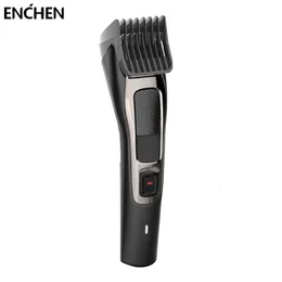 Hair Trimmer enchen Sharp3s Pria Gunting Pemangkas Rambut Profesional Untuk Orang Dewasa Anak USB ładowne Mesin Pemotong Dengan 2 Batas Sisir 230510