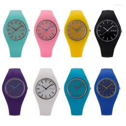 Armbandsur 2023 klockor kvinnors klock mode casual silikon material spänne klocka damer gåva kvinnlig armbandsur reloj muje