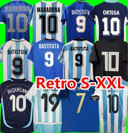 1978 1986 2014 15 Maradona Argentina 레트로 축구 유니폼 94 96 97 1994 1998 Newells 빈티지 풋볼 셔츠 메시스 Riquelme Crespo Tevez Ortega Batistuta 2006 2018