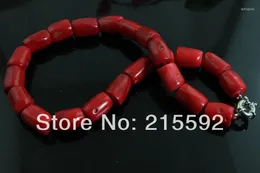 Chains Wonderful Red Coral Fashion Necklace Beaded Bridal Jewelry Party CN004