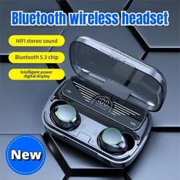 BQ10 TWS Kabellose Kopfhörer, Bluetooth-Kopfhörer, modisches Stereo-Headset mit Mikrofon, Gamer-Ohrhörer, wasserdicht, Rauschunterdrückung, lange Standby-Zeit 90 Stunden